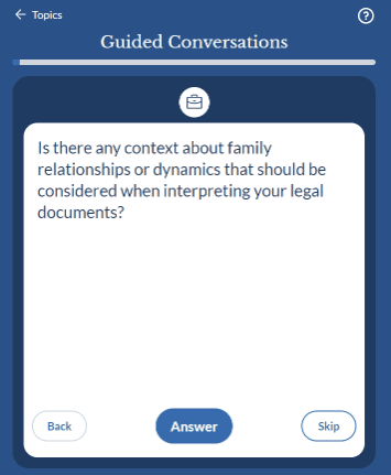 Guided conversations